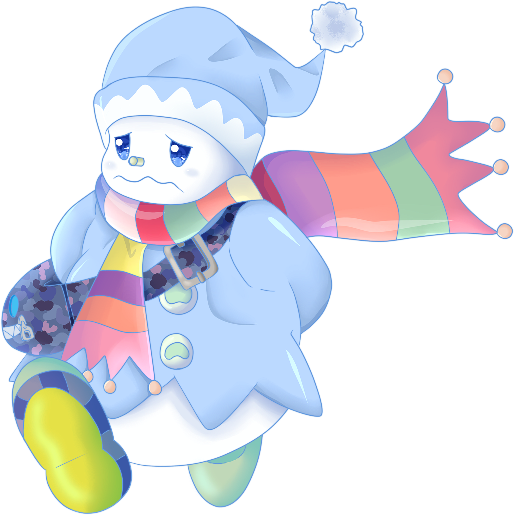 Jack Frost Yugi Mutou Cartoon Vertebrate Fictional - Ghostrick Jackfrost Fan Art (2430x2394), Png Download