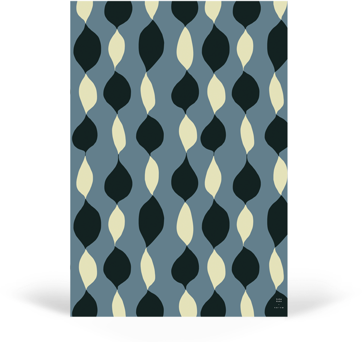 Edith Wrapping Paper, Drops, Blue - Carpet (1000x750), Png Download