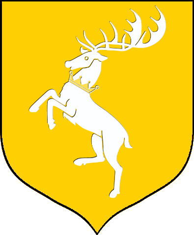 Arthur Baratheon Personal Sigil - Game Of Thrones Baratheon Battle Flag (395x480), Png Download