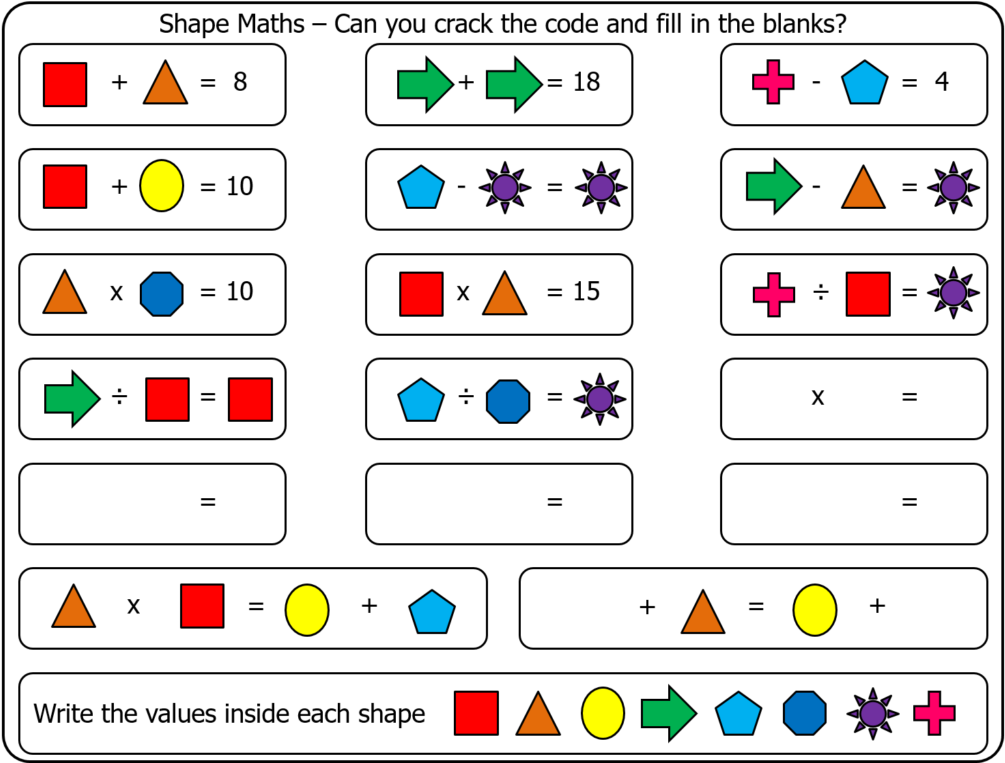 I Started My Introduction With This Puzzle From Polymathletics - Introduction To Algebra Puzzles (1024x763), Png Download