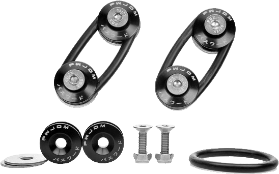 Jdm Quick Release Fasteners - Pwjdm Quick Release Bumper Fasteners (580x402), Png Download