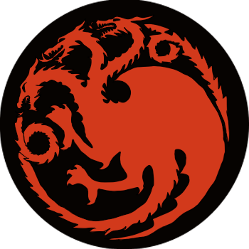 A Forum Of Ice And Fire - Fire And Blood Targaryen Logo (350x350), Png Download