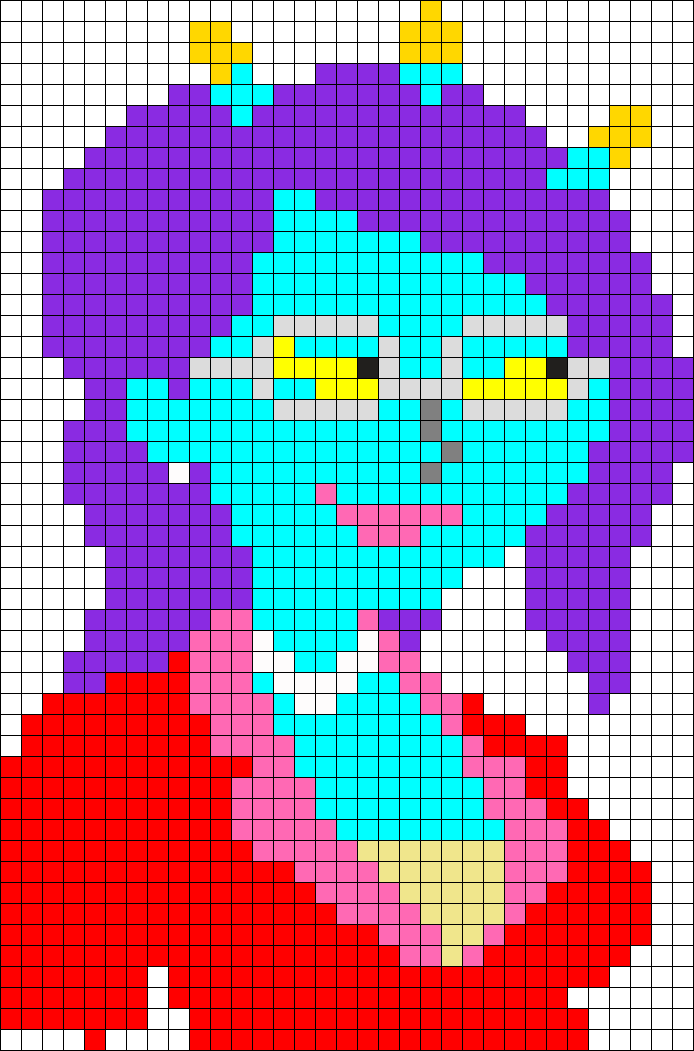 Unity Rick And Morty Perler Bead Pattern / Bead Sprite - Rick And Morty Perler Beads (694x1051), Png Download