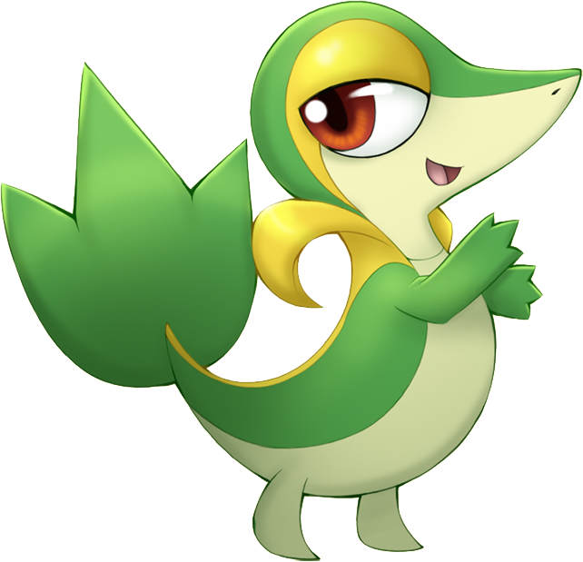 Shiny Snivy Pokédex (642x619), Png Download