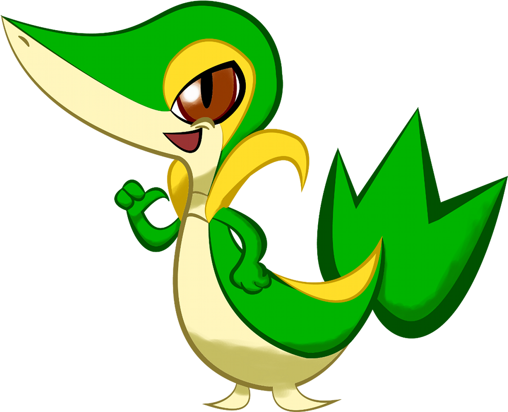 Snivy - Poképark Wii: Pikachu's Adventure (989x1280), Png Download