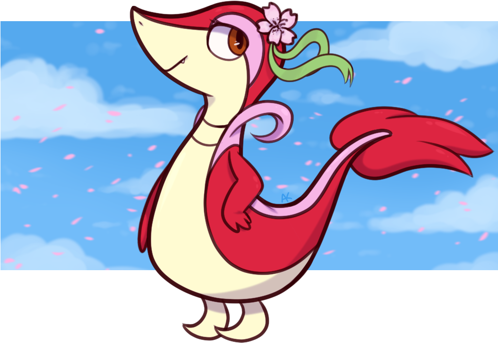 Cherry The Snivy - Artist (1100x700), Png Download