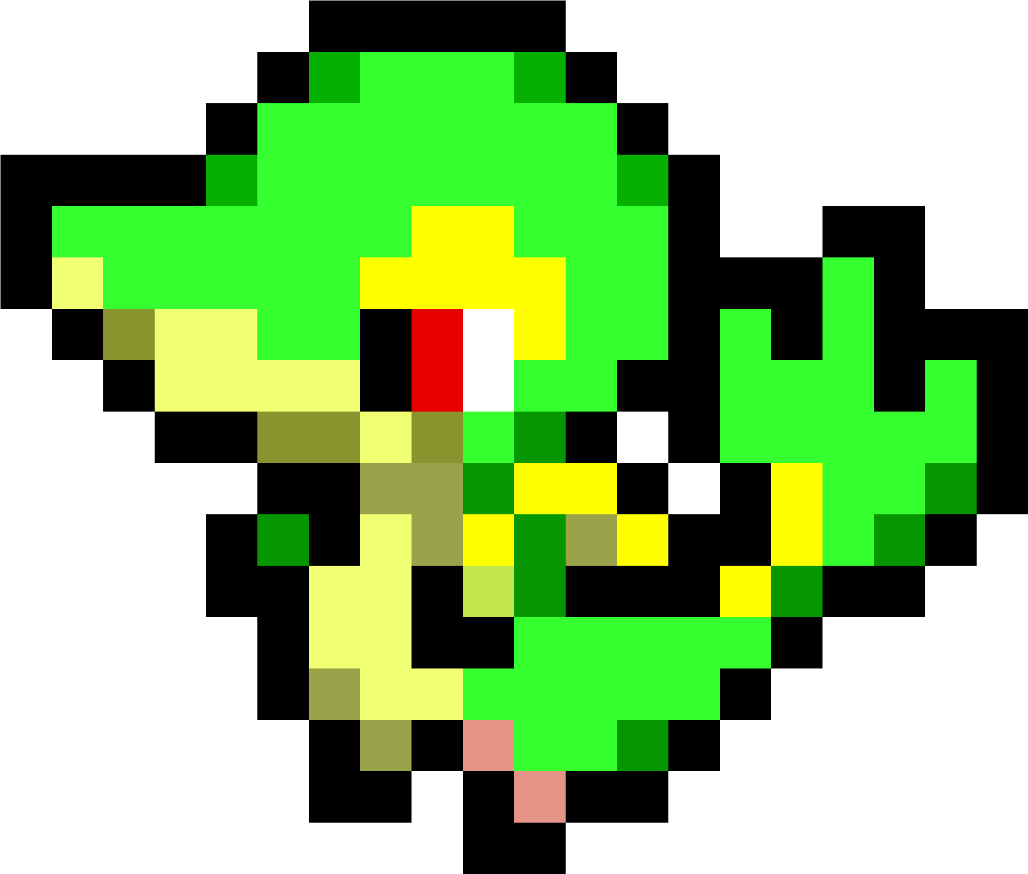 Snivy - Pixel Art Pokemon Snivy (3200x2000), Png Download