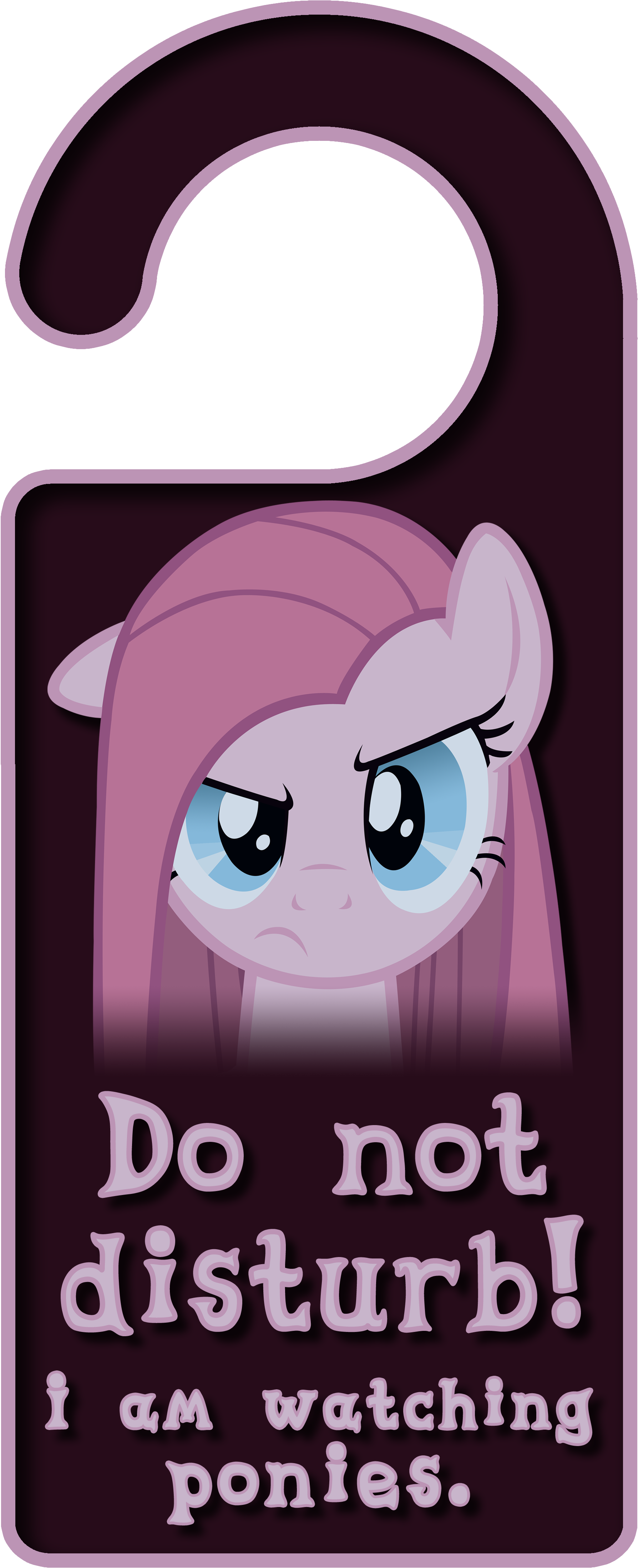 Pinkamena Diane Pie Door Knob Hanger On Deviantart (1800x4400), Png Download