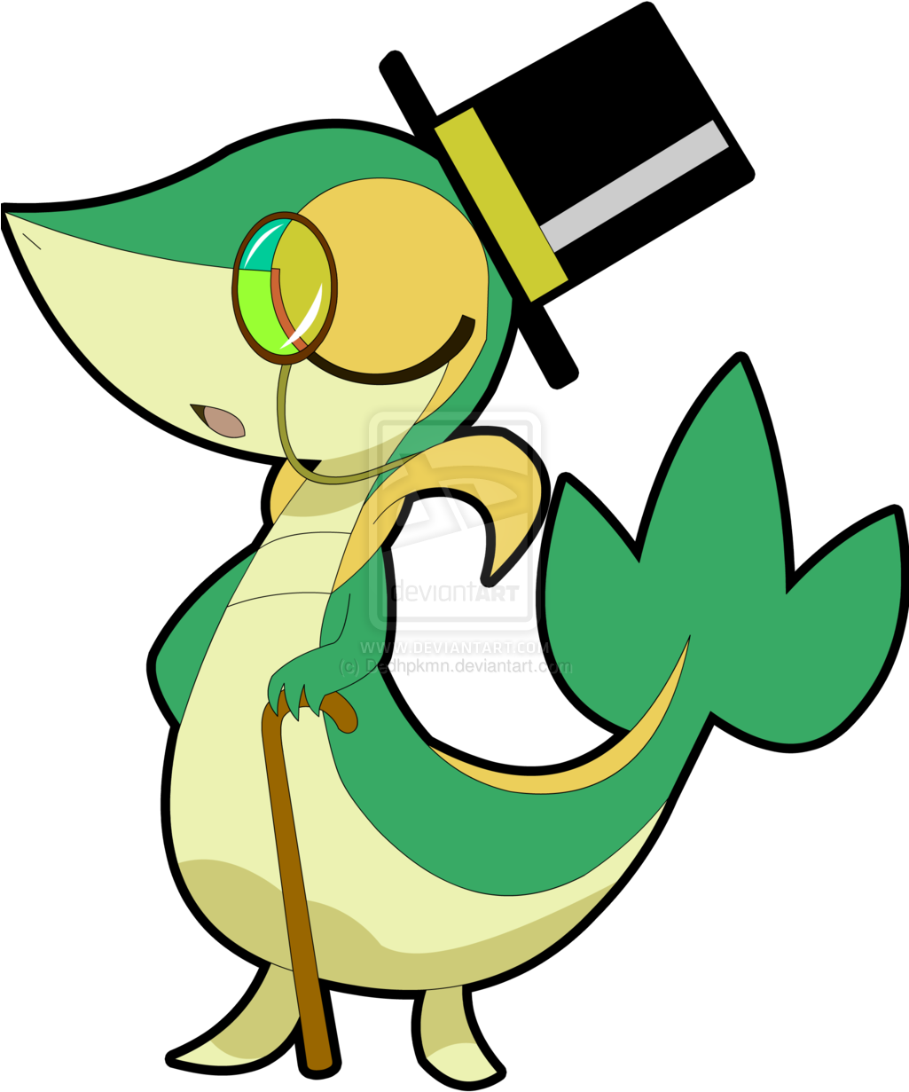 Snivy Gentleman - Sir Snivy (1024x1408), Png Download