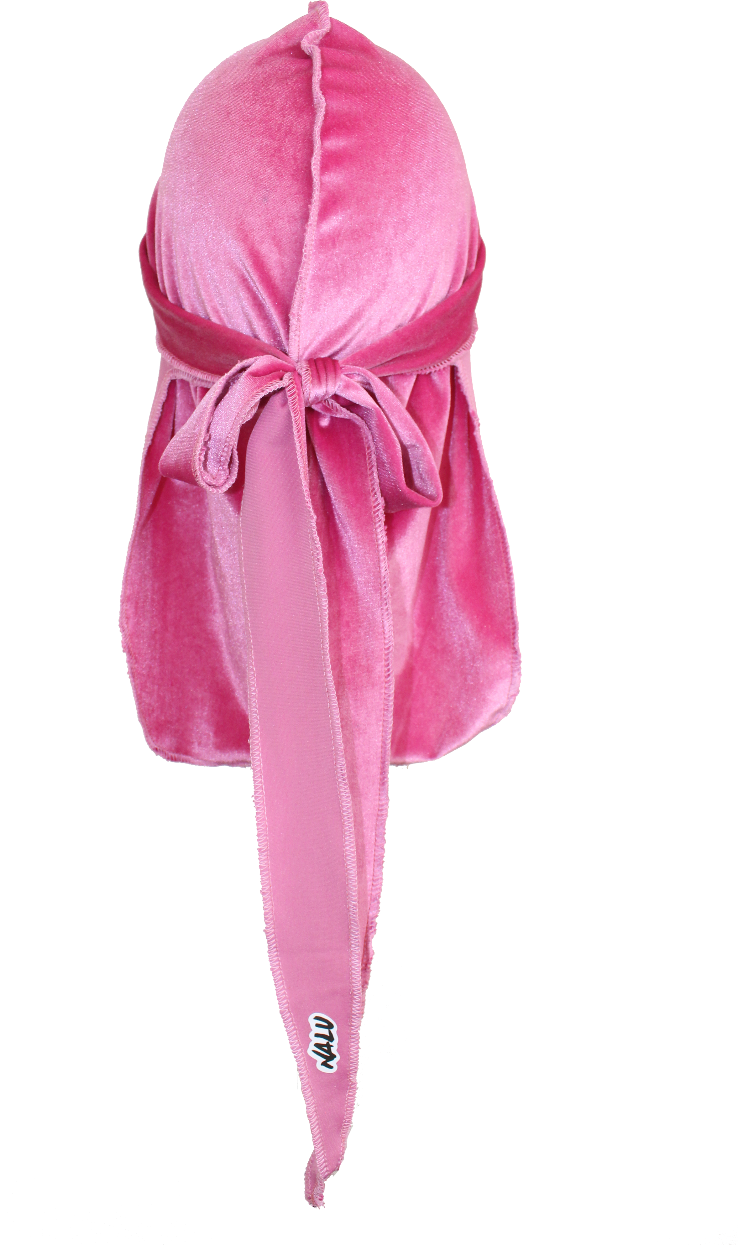 Pink 'flamingo' Deluxe Velvet Drape Durag - Velvet (711x1024), Png Download