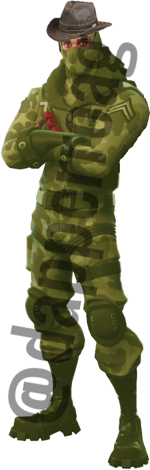 Dapperroag - Soldado Fortnite (352x1006), Png Download