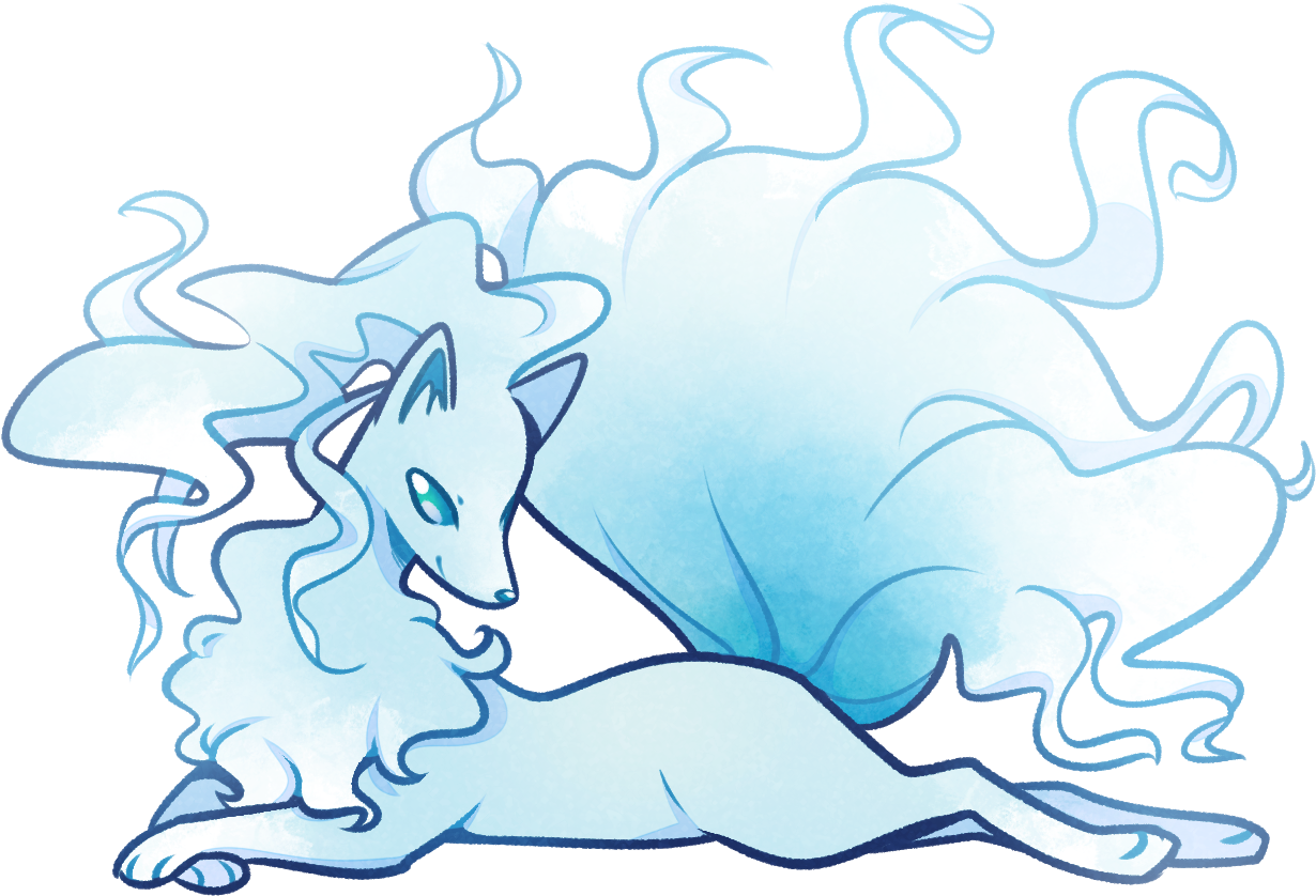 Ninetails - Illustration (1382x912), Png Download