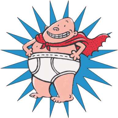 Captain Underpants - Captain Underpants: The First Epic Movie (391x390), Png Download