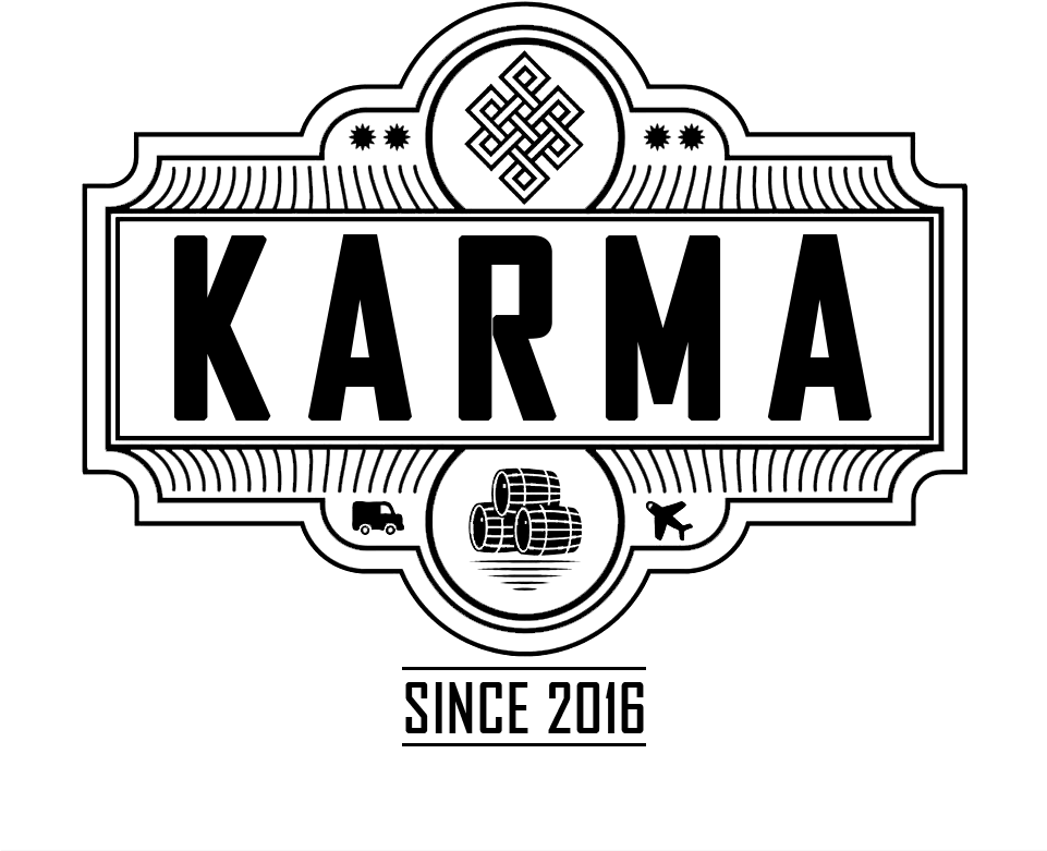 Karma Black & White Logo Psd - Black & White Karma (960x960), Png Download