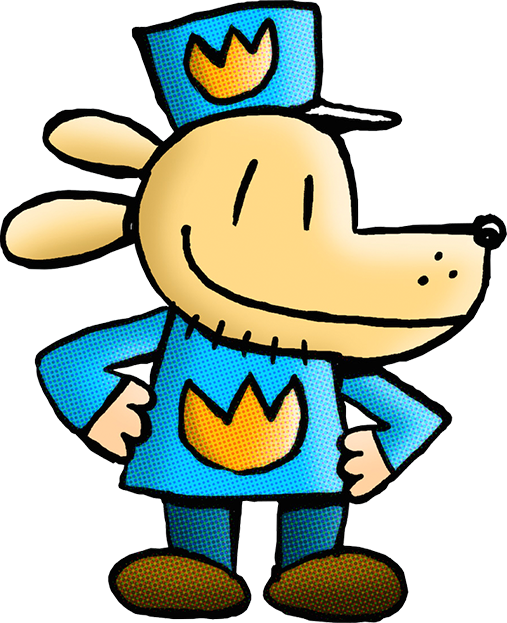 Dog Man By Dav Pilkey (507x623), Png Download