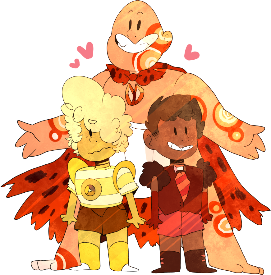 @angerydj I Had To Draw Something For The Gem Au, Buttt - Captain Underpants Gem Au (1000x1000), Png Download