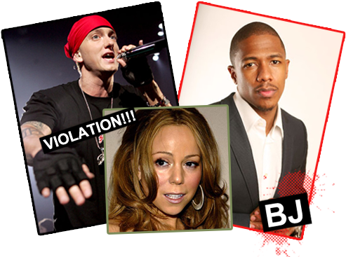 Eminem Mariah Nickcannon - Eminem 2009 (496x382), Png Download