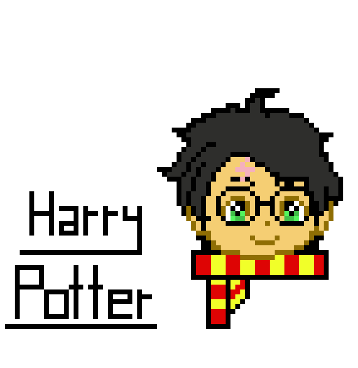 Harry Potter - Pixel Art (730x750), Png Download