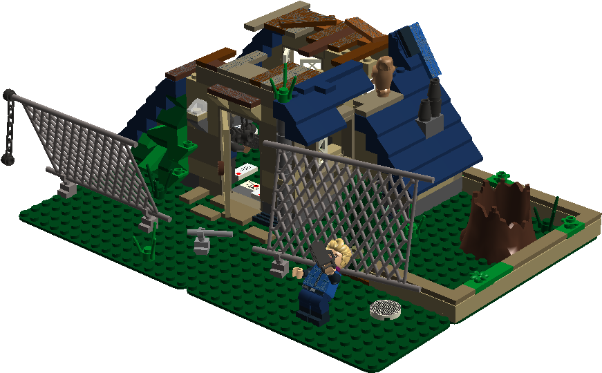 Lego Abandoned Cottage Exploration - Lego Abandoned (1362x630), Png Download