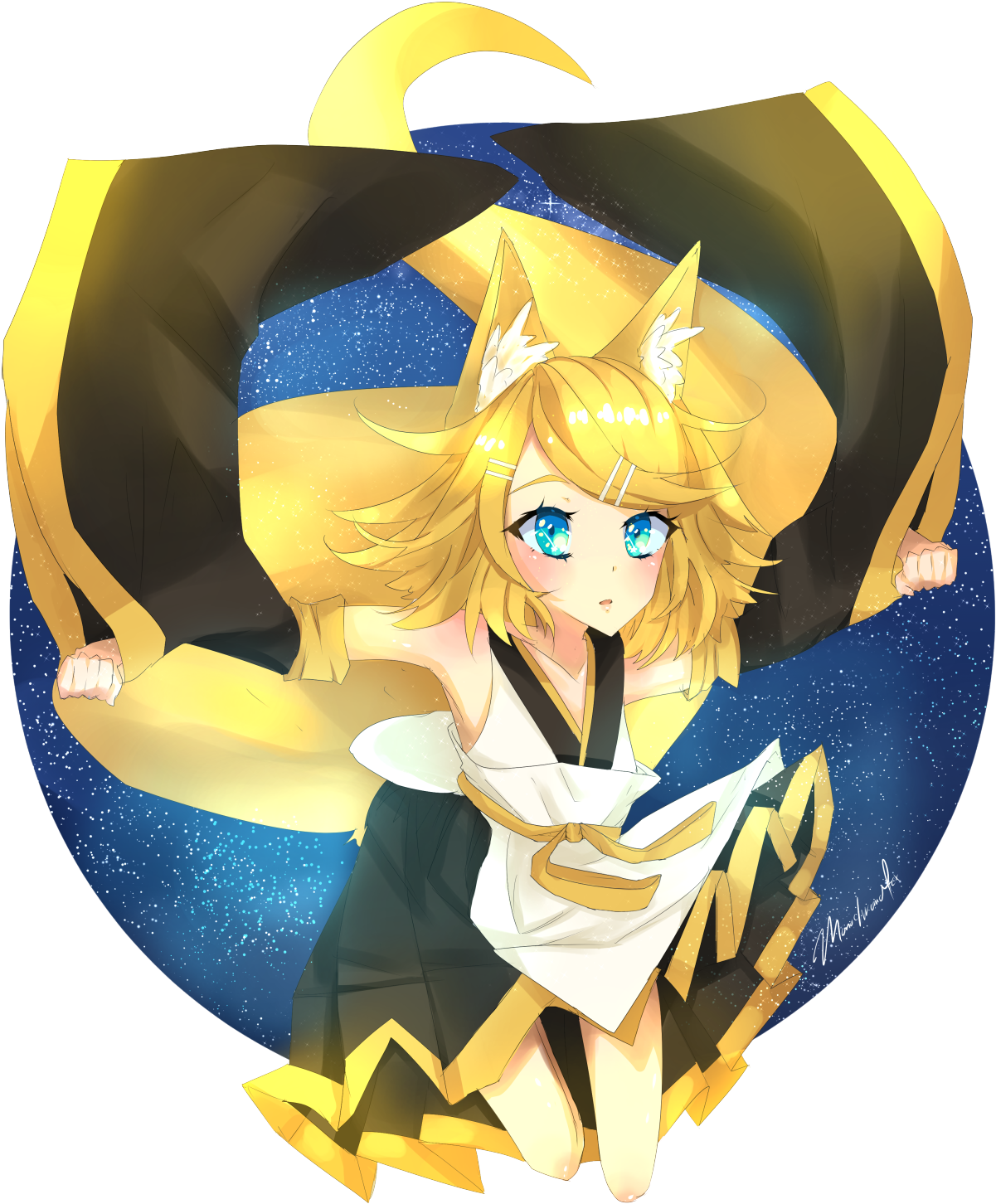 Amatsu Kitsune The Celestial Fox Https - Kitsune (1242x1920), Png Download
