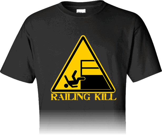 Mst3k Inspired Railing Kill T-shirt - You See A Peace Sign I See 4 5 Cm (615x513), Png Download