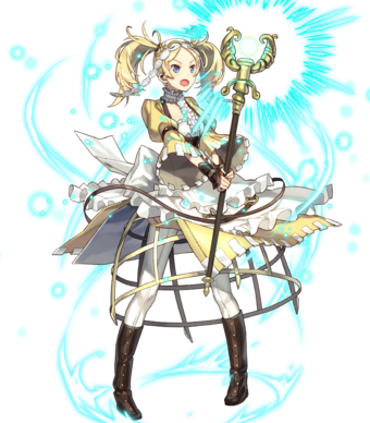 Lissa Sprightly Cleric Btlface C - Lissa Fire Emblem Heroes (340x388), Png Download