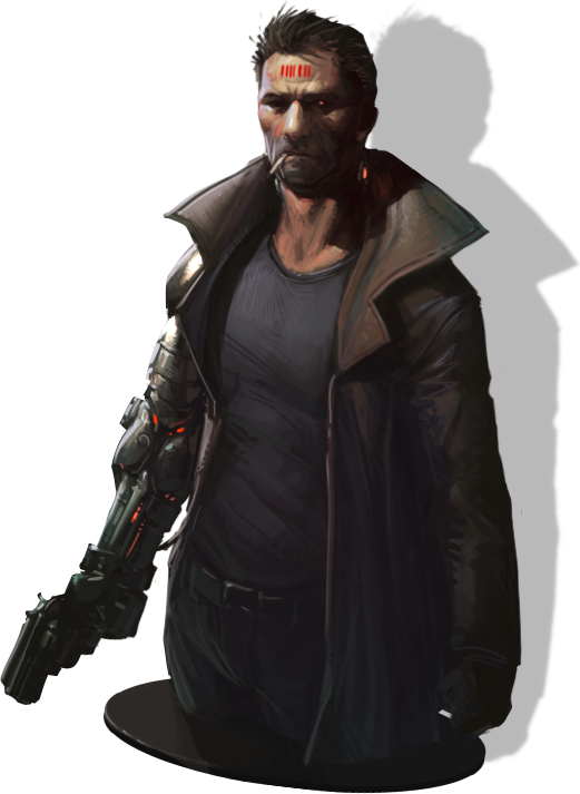 Dogeron Kenan, A Low Life Criminal Trying To Make It - Character Leather Jacket Art (521x713), Png Download