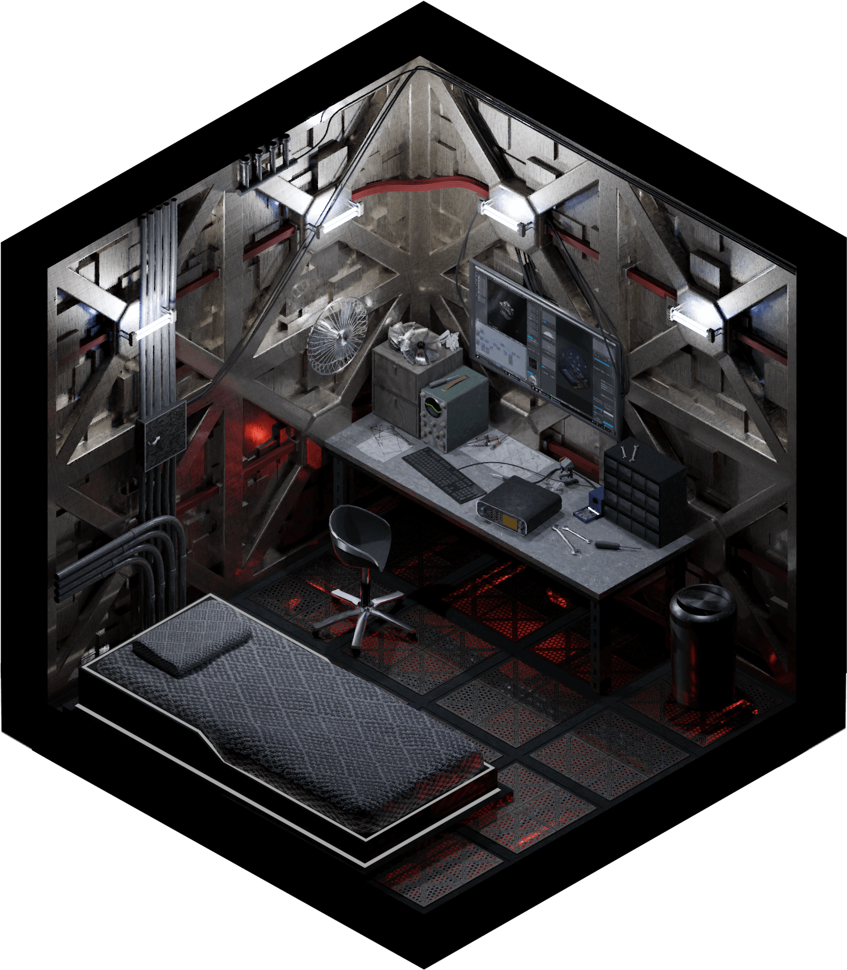 Critiquecyberpunk - Architecture (2048x2048), Png Download