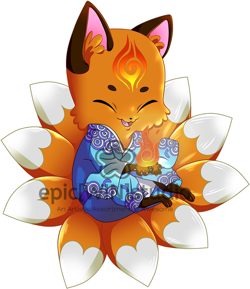 Kitsune (863x1000), Png Download