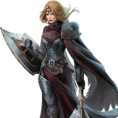 Half Elf Paladin Female (400x400), Png Download