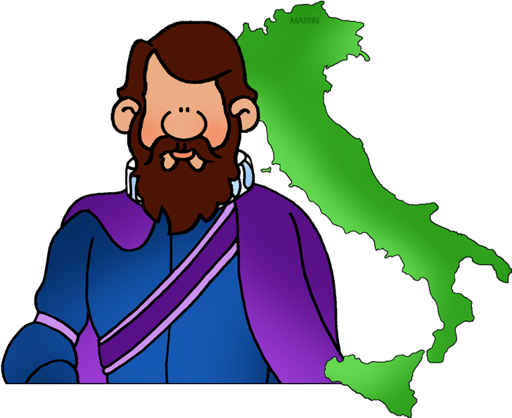 John Cabot And Map Of Italy - Map Of Italy Red (753x615), Png Download
