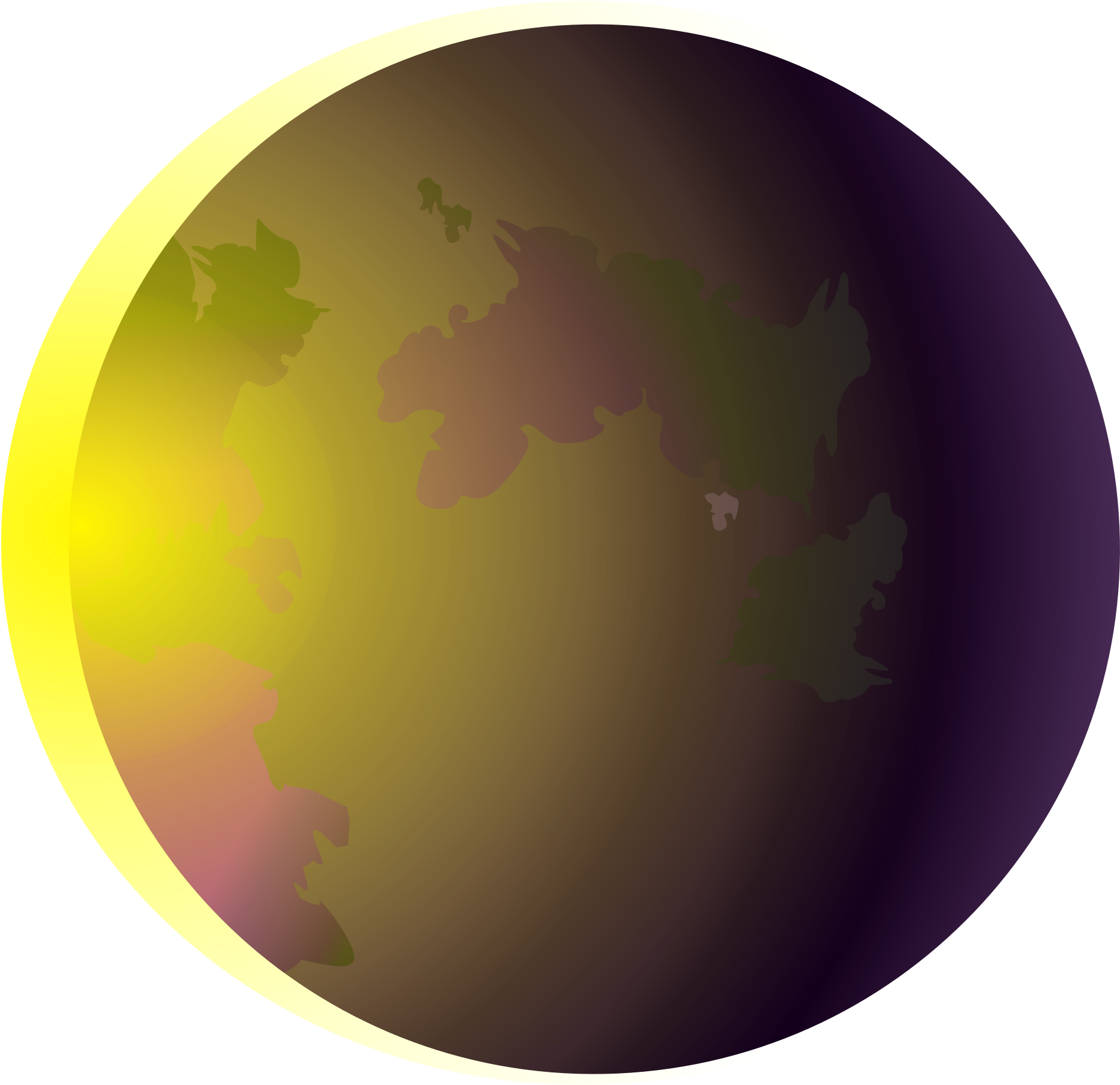 Open - Solar Eclipse Moon Png (2000x1910), Png Download