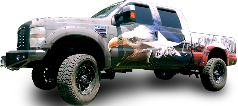 Texas Truck (773x344), Png Download