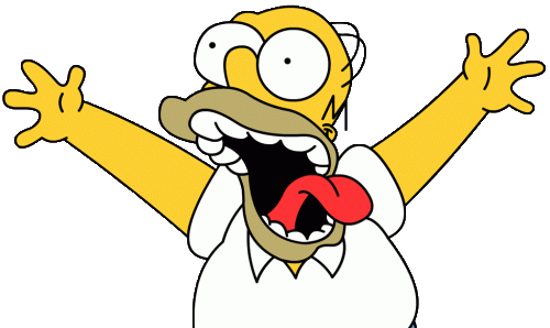 Buscas Mas Renders - Homero Loco Png (500x298), Png Download