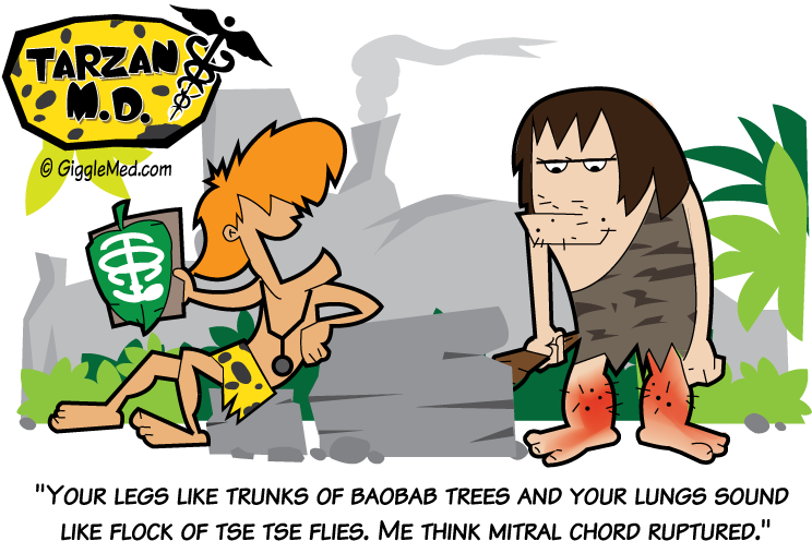 Tarzan Md Physical Exam - Tarzan Md - Heart Murmur Throw Blanket (792x612), Png Download