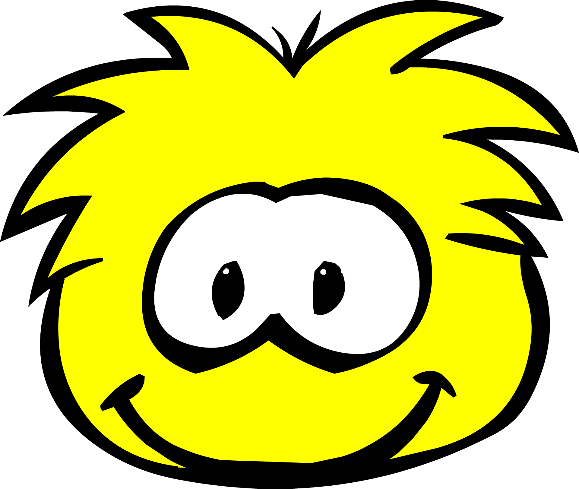 Yellowpuffleold - Pink Puffle (1920x1621), Png Download