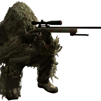 Mercy - Ghillie Suit Sniper Cod (400x400), Png Download