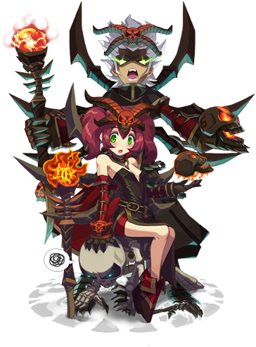 Hero Necromancer Lost Saga (384x560), Png Download