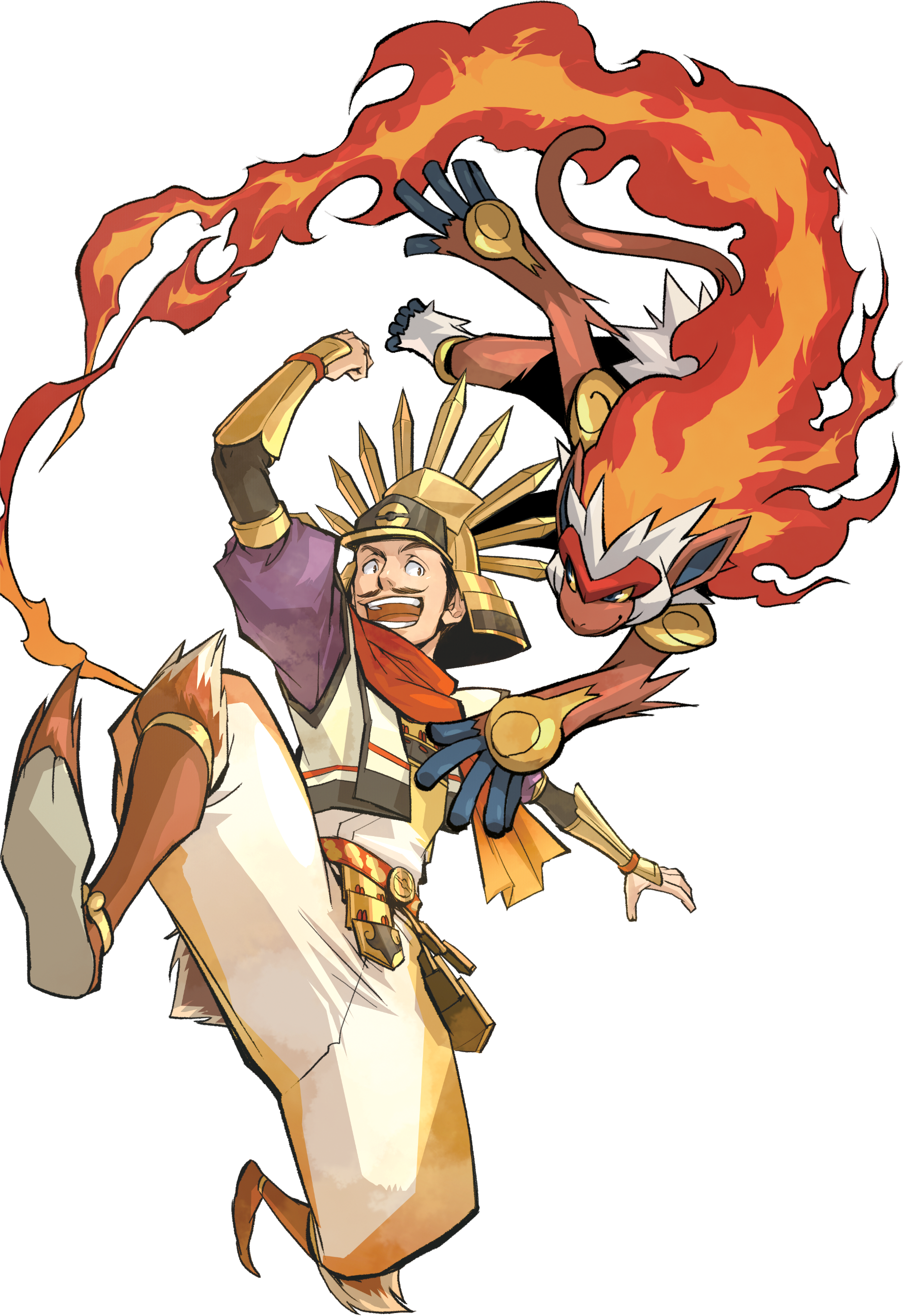 Original File - Hideyoshi Pokemon Conquest (1840x2679), Png Download