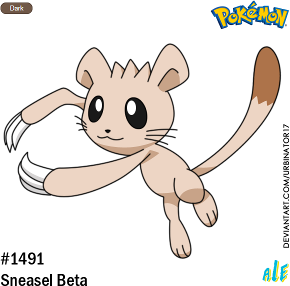 Sneasel Beta By Urbinator17 - Fakemon By Urbinator17 (600x600), Png Download