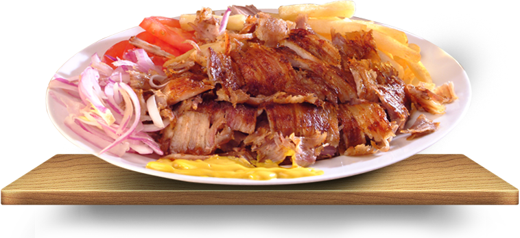 Tasty Tofu Meat With Fries - Menu (758x348), Png Download