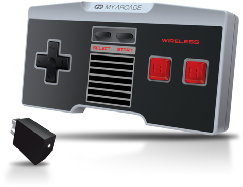 View Larger - My Arcade Nes Classic Wireless Controller (480x480), Png Download