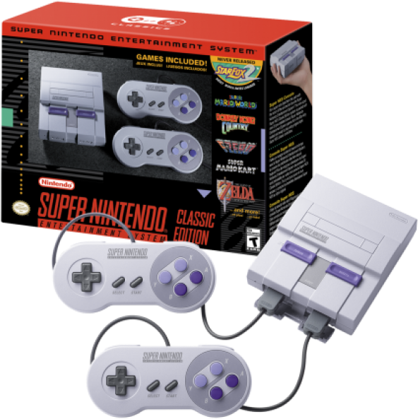 Super Nintendo Snes Classic Edition - Nintendo Classic Mini: Super Nintendo Entertainment (600x600), Png Download