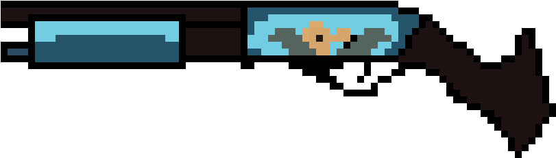 Csgo Sawed Off - Pixel Art (1060x560), Png Download