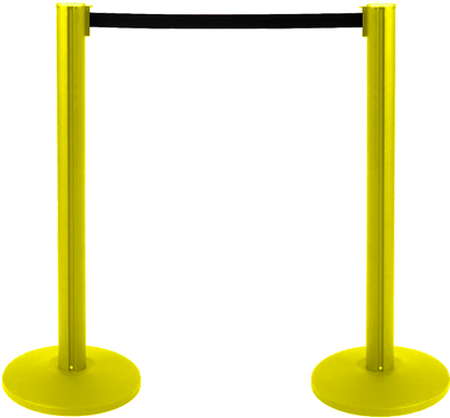 Pack Postes Separadores - Poste Amarillo Png (515x386), Png Download