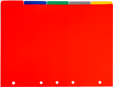 Separador Convertible Polipropileno - Separadores De Plastico Para Carpetas (422x325), Png Download