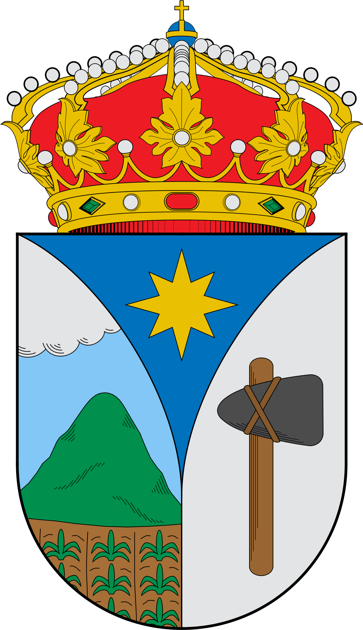 Escudo De La Estrella Antioquia (1200x2057), Png Download