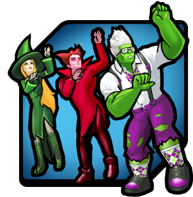 Mephisto , Amora And Bruce Banner From Marvel Avengers (416x416), Png Download