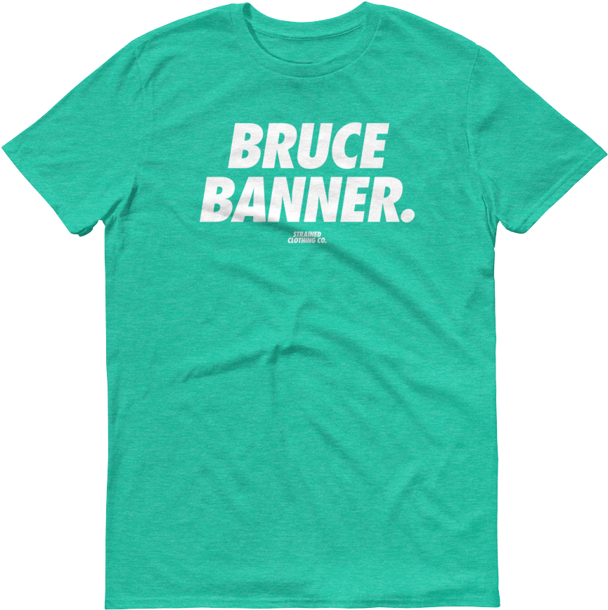 Bruce Banner T-shirt - Gym Shirts,gym Shirts For Women Men Workout Shirts (1000x1000), Png Download