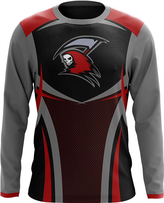 Wraith Esports Long Sleeve Jersey - Long-sleeved T-shirt (613x730), Png Download